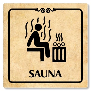 Sauna, 118x118mm, pergamen, Texas